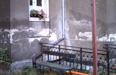Außenwand des Kellers